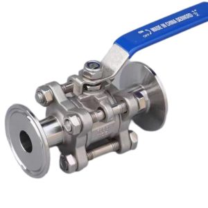 Stainless Steel 304 3-Piece Tri-Clamp Ball Valve Q81F-16P DN25 PN16