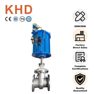 Stainless Steel Flanged Gate Valve Z41W-10K DN150 10K (Pneumatic)