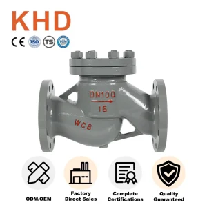 WCB Carbon Steel Swing Check Valve H44H-16C DN200 PN16 Flanged