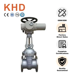CF8 Stainless Steel Electric Actuated Gate Valve Z941W-16P DN200 PN16